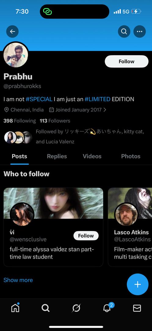 Twitter 113 followers