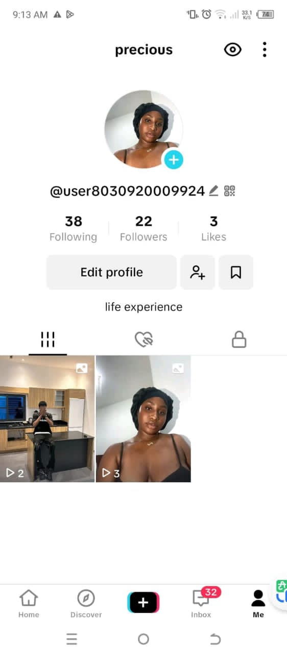 Tikktok 22 followers