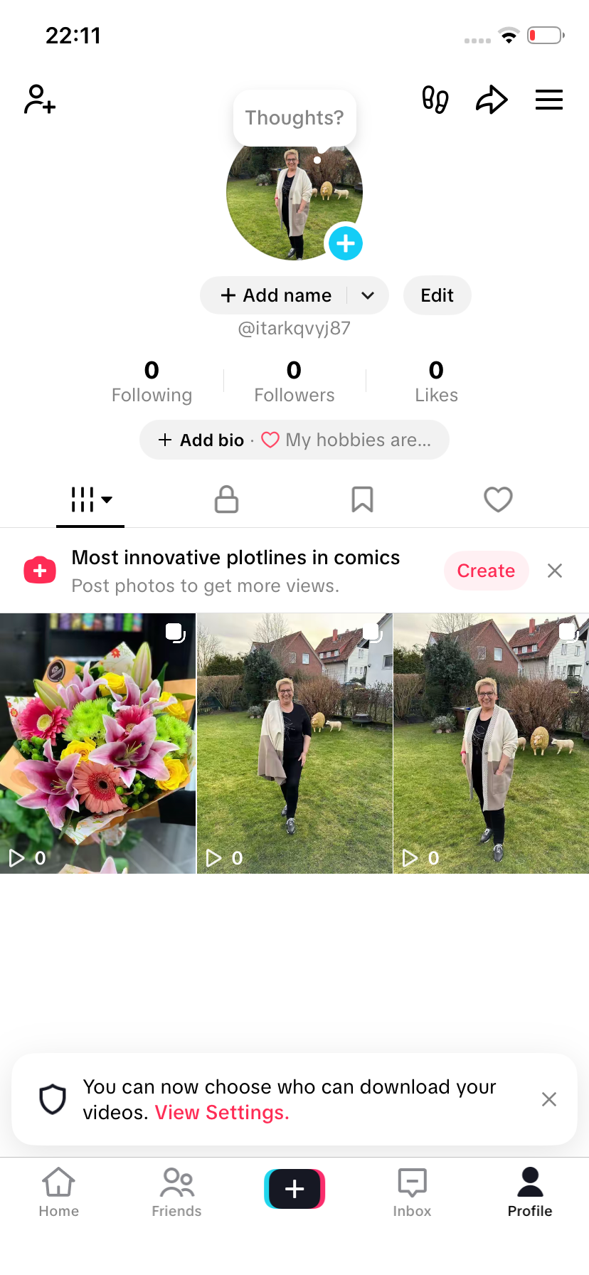 Old TikTok 0 followers