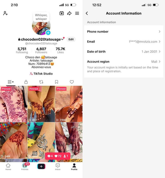 TikTok 6k followers high quality