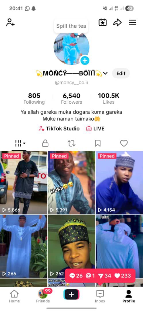 TikTok 6k followers high quality