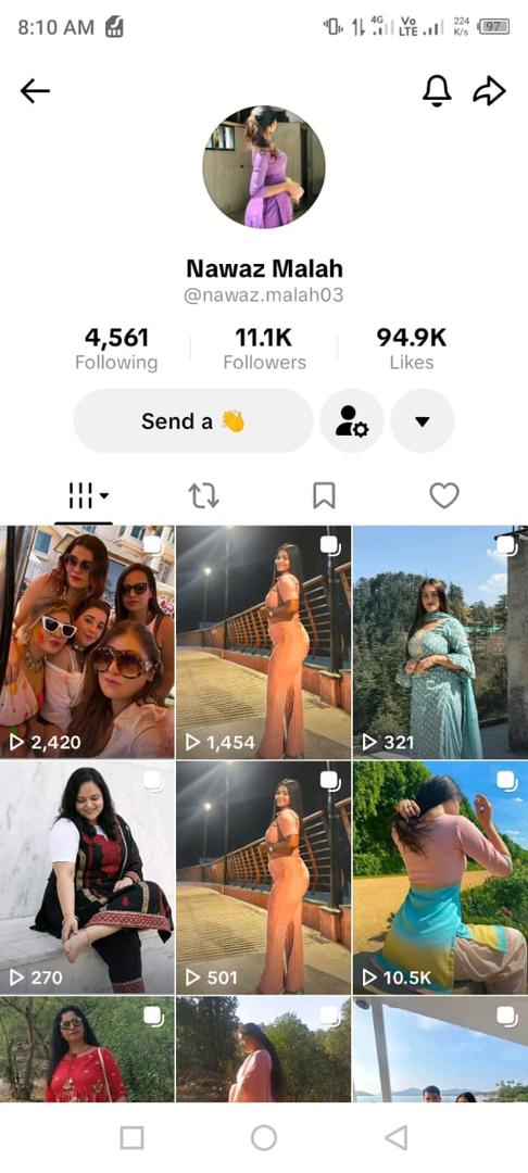 TikTok 11k followers high quality