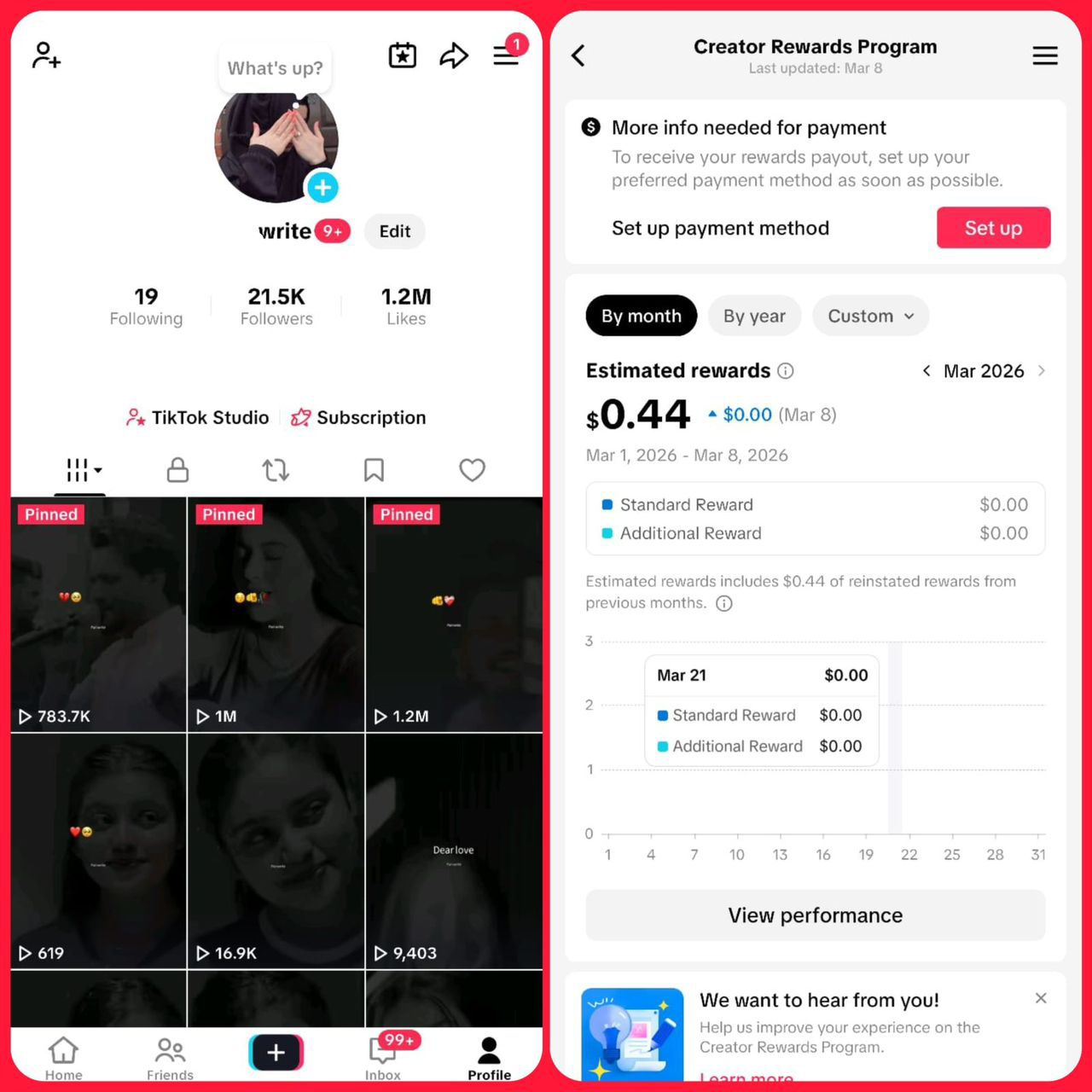 Monetize TikTok 27k followers high quality