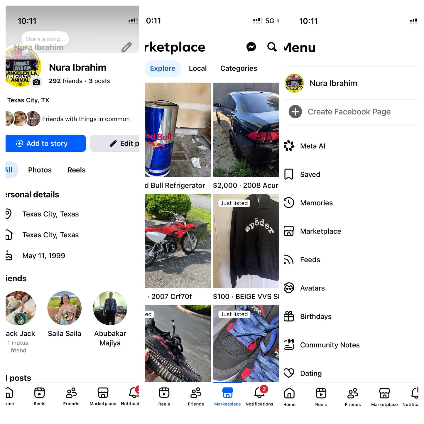USA Facebook create profile