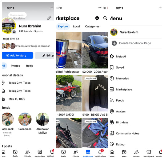 USA Facebook create profile