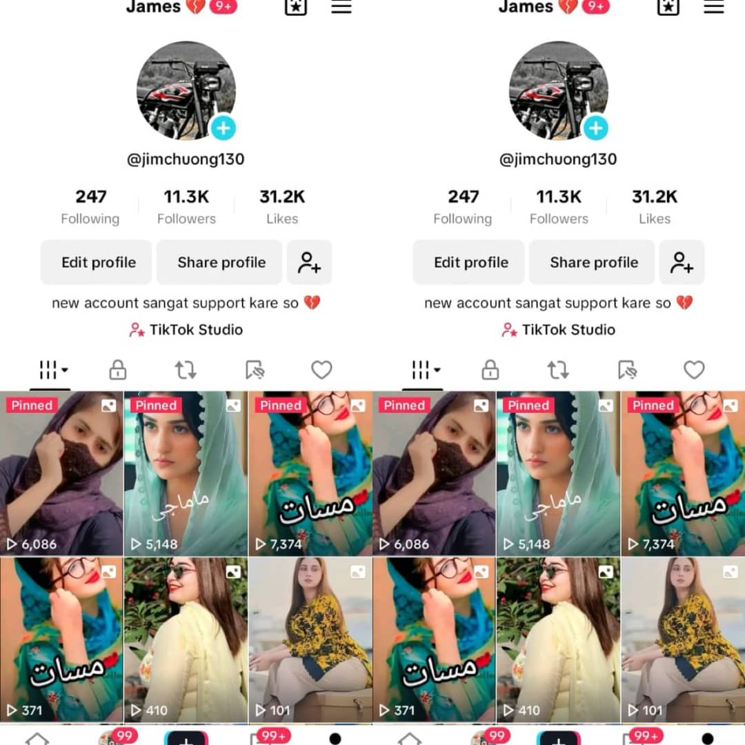 Tikktok 10k followers high standard
