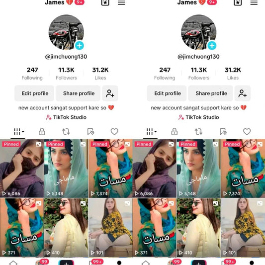 Tikktok 10k followers high standard