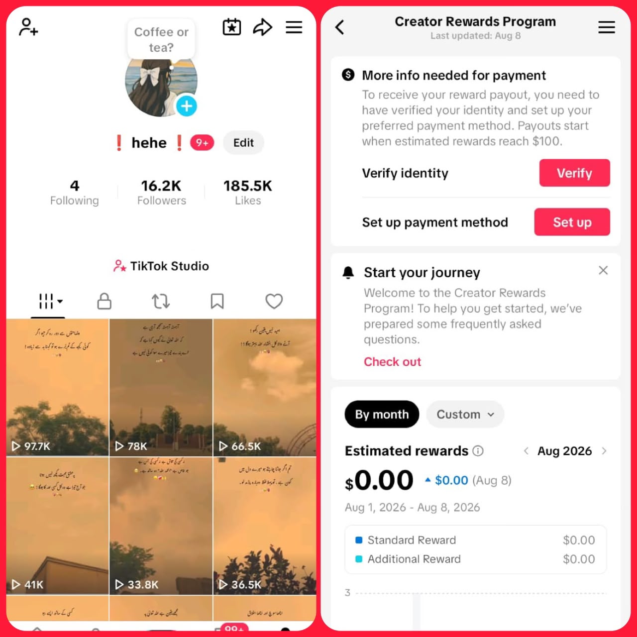 USA tiktok 16k followers high quality
