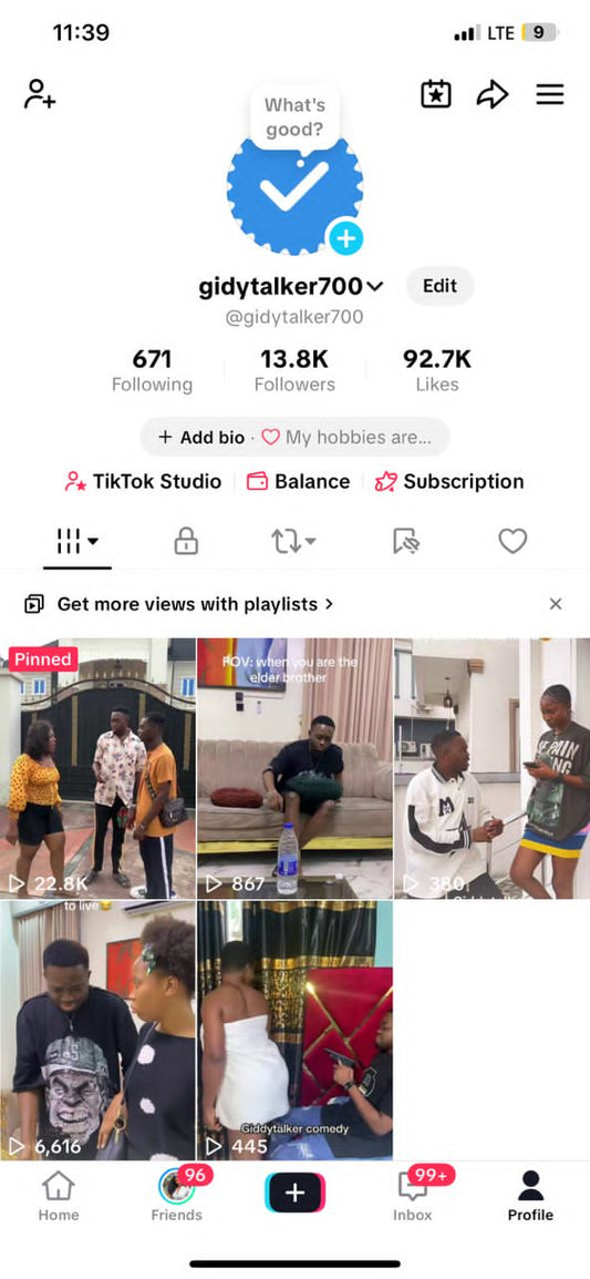 13k followers high standard tikktok