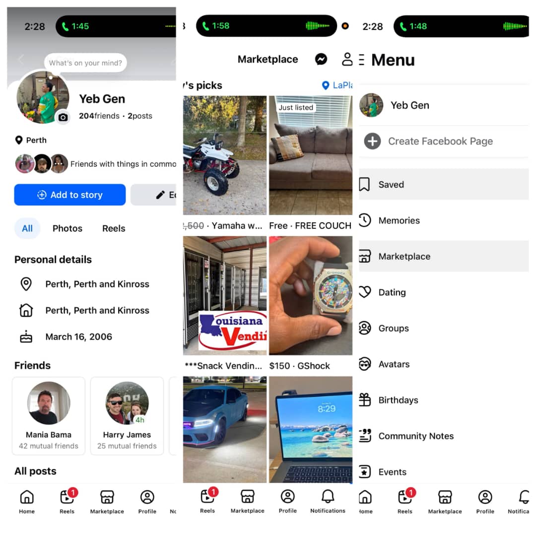 USA Facebook create profile