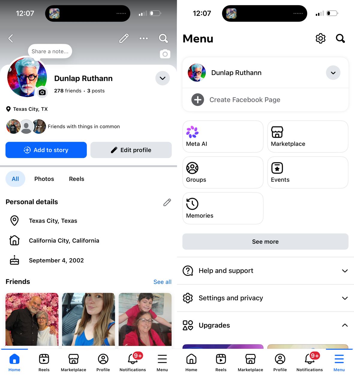STANDARD FB  USA 🇺🇸(200+ friends)Facebook•*marketplace*, *create page