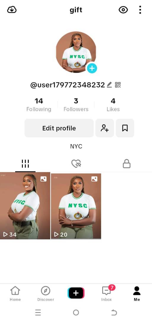 Tikktok 3 followers